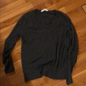 Everlane dark grey S scoopneck sweater